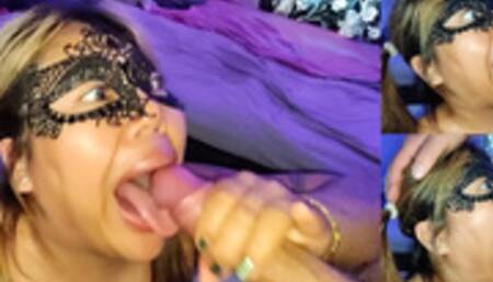 Making porn with dumb AHEGAO slut