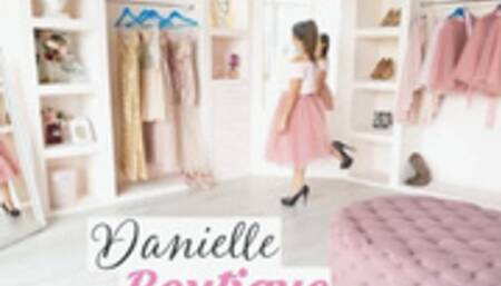 Danielle Sits on Her Slave In A Mini Skirt