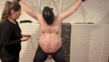 Mistress Azize punishes slave