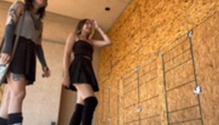 Our First Public Wedgie Fight