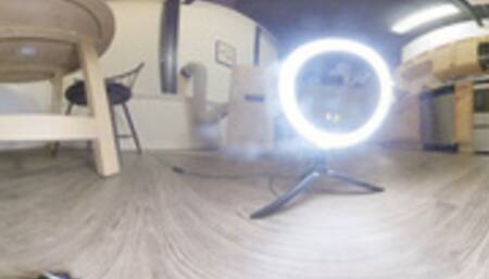 Watching from under the table 360vr