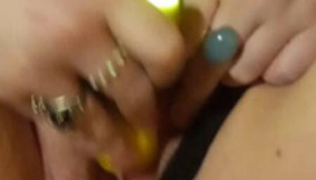 Nonbinary Trans Slut Squirts All Over Realistic Dildo