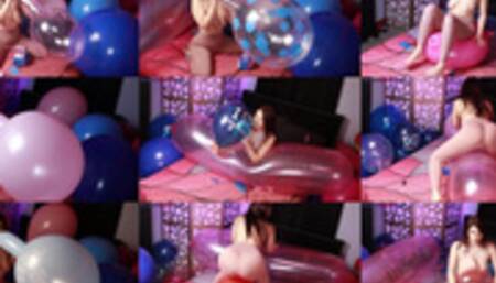 Masspop Pink and Blue Balloons In Leggings - B2P S2P and Nail Pop