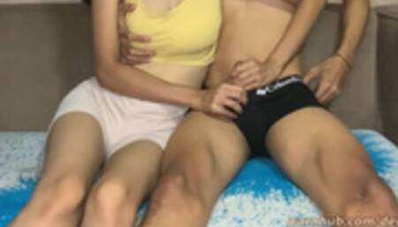 Fuck With My Sexy Stepsister on a Sofa Make Me Cum Faster