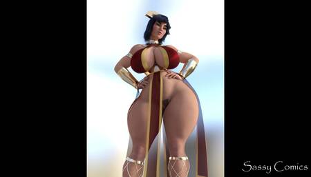 Thick Chinese Babe Pussy licking and Deepthroat - 3D Animation