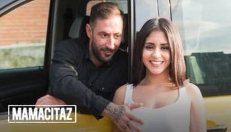 Spanish Babe Aisha Wild Outdoor Sex with Taxi Driver