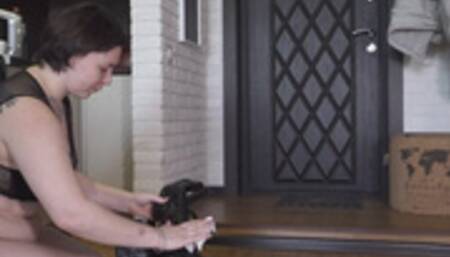 Humiliating the whore Veronika puts a smile on Ariel and Zlata's faces! HD