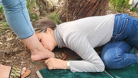 Loving feet on Valentine