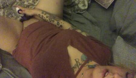 NC wife recording herself fuck a dildo for friend