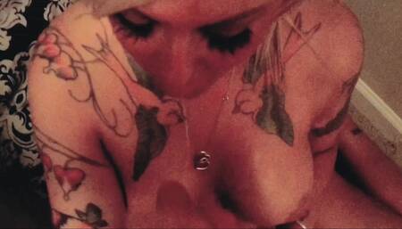 NC wife gagging on cock for money