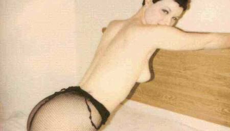 vintage VHS homemade buzzcut girl fingers, sucks and fu