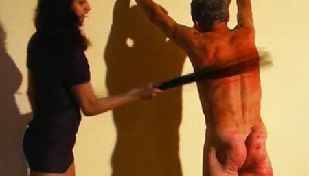 WHIPPING BACK - MISTRESS EVIL & SLAVE osel - MP4 Clip