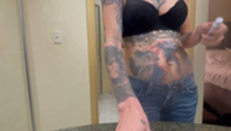 Brushing Teeth with a milf