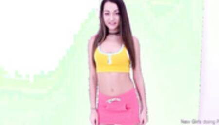 Cute Lily cums hard getting tight pussy fucked