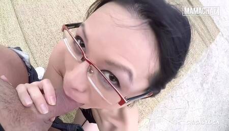 Asian Brunette Gets Fucked In Both Holes Outdoor - Lady Mai