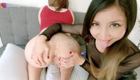 First Time Anal of Readhead Busty Teenager , very Close up Anal - she says " your Dick Hurts Me"