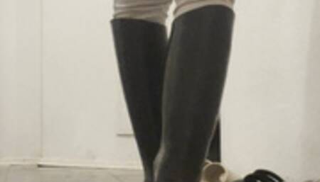 Taking off my rubbers