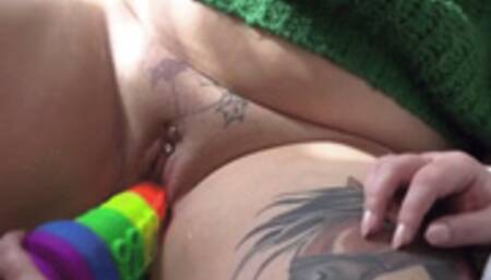 Sex Toy Sales Man give a Demo to 3 Hot Milfs