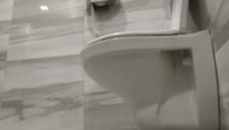 Diarrhea while Boss&co-workers behind a wall - Huge farts, Groans at work toilet