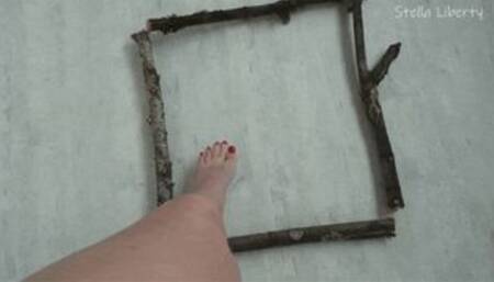 Tiny Gladiator Arena Fears Goddess Feet - Stella Liberty with Giantess Soles - hi res wmv