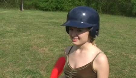 Shelby playing baseball - GNDShelby