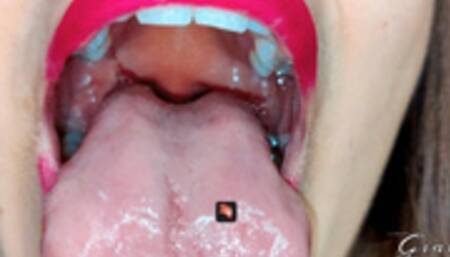 Red lipstick mouth tour