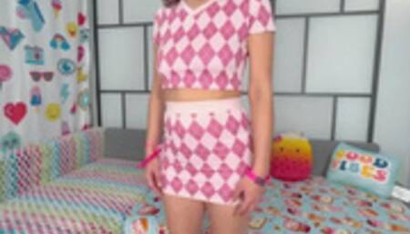 Prep school girl teases older man