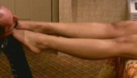 Dirty Husband worship her feet