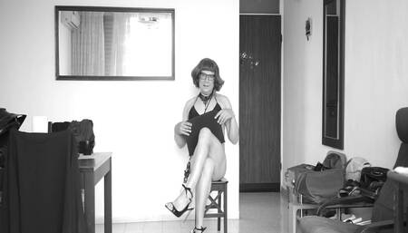 Crossdresser teacher dance