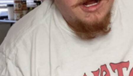 Horny, Hairy FTM Cums Hard with Hitachi