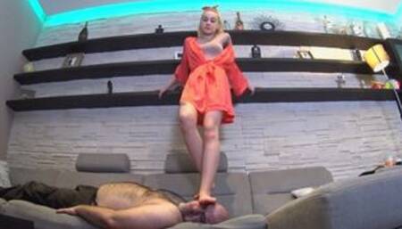 PRINCESS MINJE - Old Bitch Under My Feet - EXTREME Trampling And Facestanding GOPRO VERSION