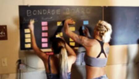 @modelconstance1 and @Bad_N_Brutiful - Bondage board escape challenge (WMV)