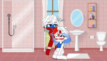 Russia x USA|Gacha countryhumans