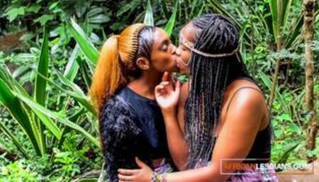 African festival outdoor lesbian makeout after the molly hits