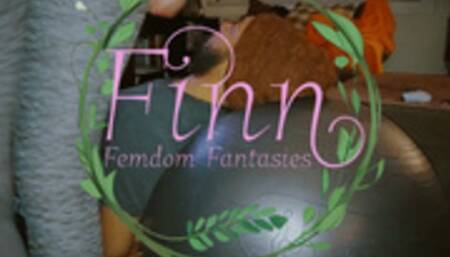 Bouncing Yoga Ball Face Farts