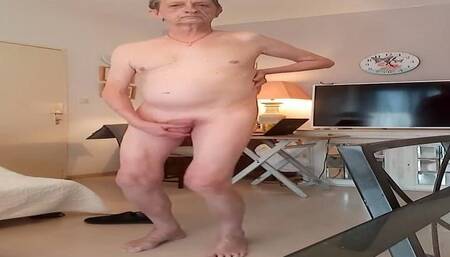 Taking Pleasure of Caressing My Cock and Balls