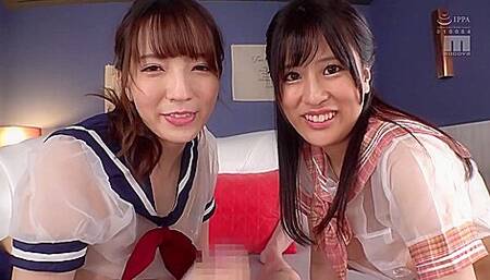[miaa-769] Reverse Threesome Harem Sex With W Reverse Bunny Lover Airi Hohana Non Kohana Scene 3 P2