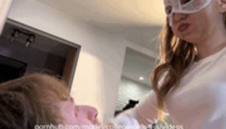 0000ber Non stop spitting from Bertie! Sweet delicious snow-white slobber of Mrs Bertie right in your face slave!