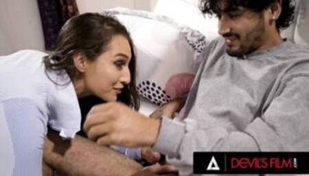 DEVILS FILM - Gorgeous Lesbian Bella Rolland Craves To Get Fucked By A Real Juicy Cock