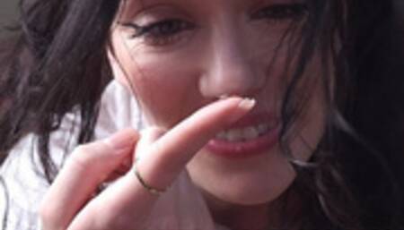 Mean Giantess Relieves Anger on Tiny Guy