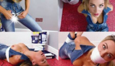 Painter Girl Gets a Pummelling! HD