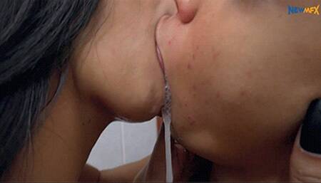 Sloppy And Bubbly Kissing - Clip 4 ## NewMfx FullHD 2023 ##
