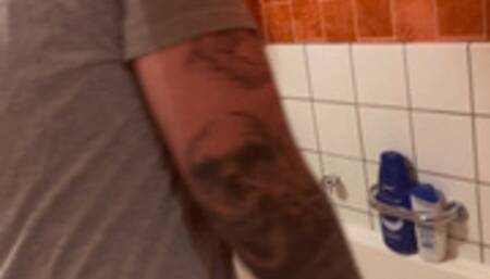 C scolds and spanks Lea for taking the last hot water