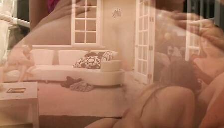 Two horny guys are dicking down slutty girl in this 3some