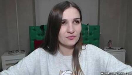 Small tits webcam girl masturbates with sex toy