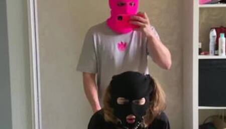 I am fucking hoe from Boston in front of the mirror