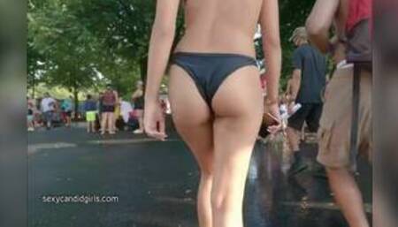 Black Bikini Hot Girl