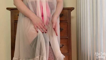 Betty's Boudoir: Pink and Black Polka Dot Lingerie