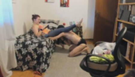 MAKING OF a smothering - scissoring video - VOYEUR VIEW - behind the scenes