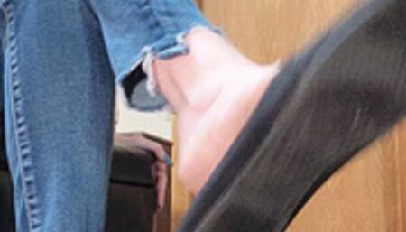 Foot Slave you will lick My dirty sweat filled flats with your tongue!